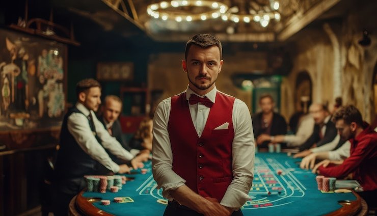 Roulette wheel spinning with bet placement overlay and hot cold numbers
